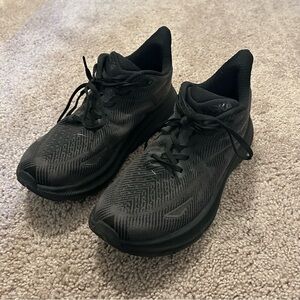 Hoka Clifton 9 All Black Men’s Size 10 Shoes
